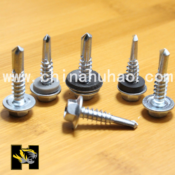 Hot dip galvanized self drilling screws