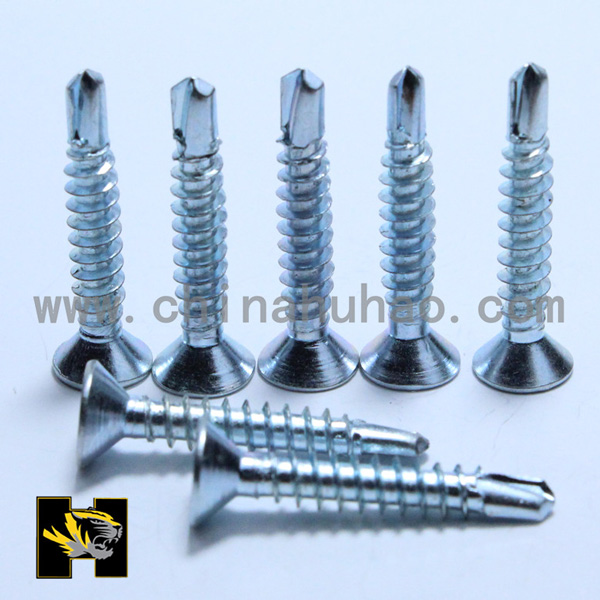 Countersunk head self drilling screws